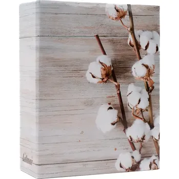 Fotoalbum LOTMAR Fotoalbum 10x15 304 foto 2-up Flower 1 bavlník