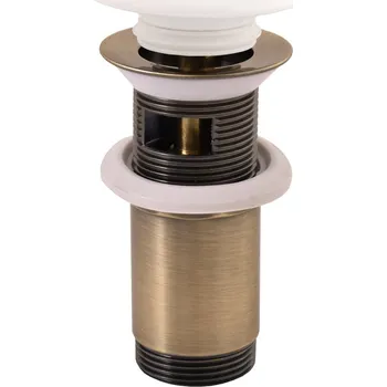 Sifon Slezák rav Výpusť umyvadlová CLICK-CLACK 5/4 s keramickou zátkou, Chrom MD0485SM, RAV Slezák