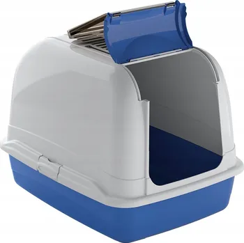 Toaleta pro kočku Ferplast Toaleta Maxi Bella bílo-modrá - pro velké kočky [72070099]