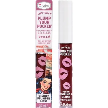 Přípravek na rty The Balm Instant plump your pucker plumping gloss lesk na rty night rider 2,7