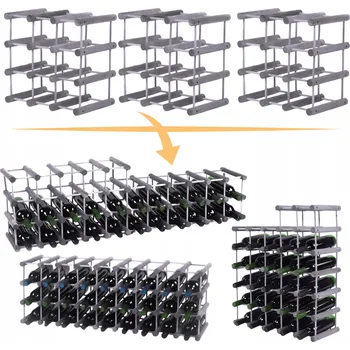 Stojan na víno Modulární stojan na víno x3/27+6 lahví RW7 Šedá borovice