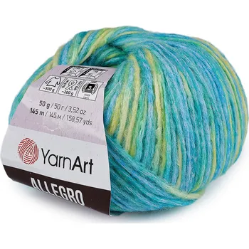 Příze Pletací příze Allegro 50 g, barva 11 (749) modrá azurová