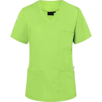 Dámská košile Karlowsky Dámská základní tunika s&nbsp;výstřihem do V&nbsp;a&nbsp;krátkými rukávy Barva: zelená kiwi, Velikost: M KY138