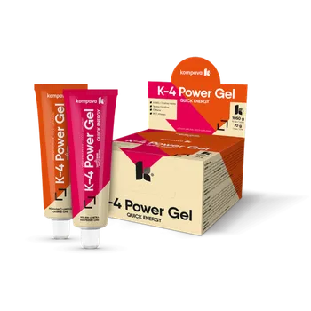 Kompava K4 Power Gel, malina-limetka, balení 15 ks