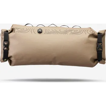 brašna na kolo ROCKRIDER Brašna na řídítka na bikepacking vodotěsná 5–15 l IPX6 ADVT 900 BÉŽOVÁ|KAŠTANOVÁ