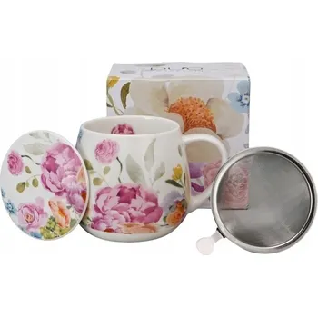 Hrnek Duo KVĚTY porcelán 430 ml