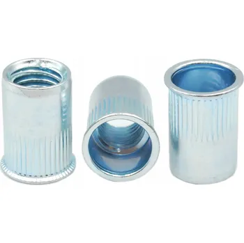 Matice M4 Pojistné matice s nákružkem, zinkované, mini kužel (1000 ks)