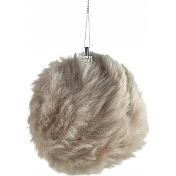 Vánoční dekorace Kožešinová vánoční koule na vánoční stromeček, ozdoba 9 Cm, vánoční dekorace