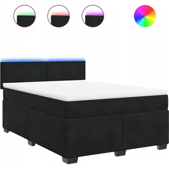 Postel Jednolůžková dřevěná postel VidaXL 140x190 cm, černá