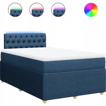 Postel Čalouněná jednolůžková postel VidaXL 120x190 modré odstíny