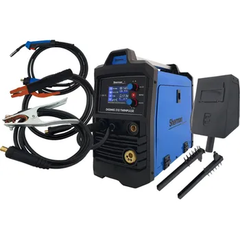 Svářečka Sherman DIGIMIG 210 TWINPULSE + Hořák 3m + Kabely 2m + Štít + kartáč