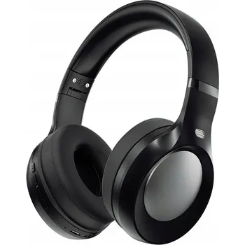 Sluchátka Bezdrátová sluchátka přes uši s mikrofonem, SD karta, Bluetooth - Černá