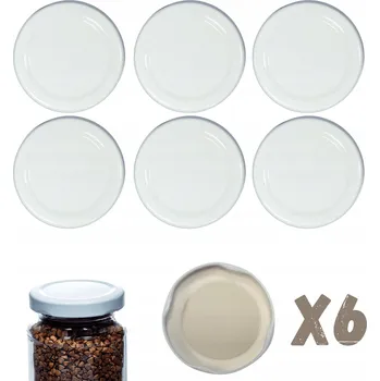 Obraz Víčka, krytky, šroubovací víčka, uzávěry, víka 53mm 6 ks VZOR B PZH