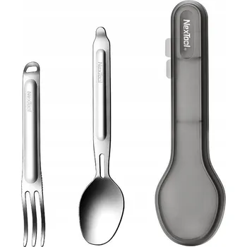 Příbor Titanová sada turistických příborů - lžíce a vidlička NexTool