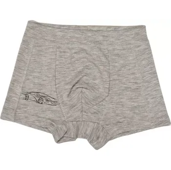Boxerky Chlapecké modalové boxerky Autíčko - 86-92 / světle šedý melír