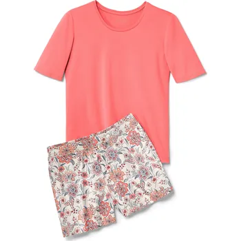 Dámské pyžamo 696667 - Tchibo - Krátké pyžamo - pro ženy - vel. XXL 52/54 - barva: béžová