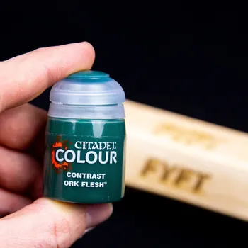 Citadel Contrast: Ork Flesh - barva na figurky miniatury