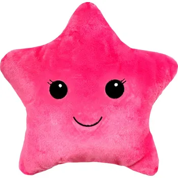 Dekorativní polštářek Plyšový polštář TINY STAR Hvězdička - růžový