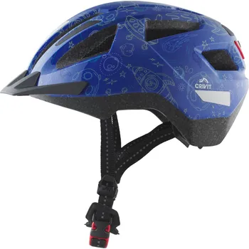 Cyklistická přilba CRIVIT Dětská cyklistická helma (Rakety/modrá)