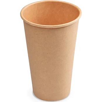 Jednorázové nádobí Papírový kelímek (FSC Mix/PE) kraft ø90mm 510ml `0,4l/16oz/XL`50ks