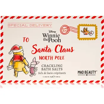 Koupelová sůl Mad Beauty Winnie The Pooh Festive sůl do koupele 4x25 g