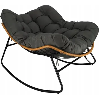 Křeslo Houpací křeslo kokon skandinávský XL Šedé
