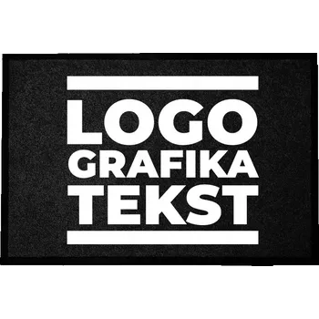 Rohožka Vstupní rohožka černá pod dveře 40x60cm Kreator - Váš grafický motiv / logo
