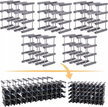 Stojan na víno Modulární stojan na víno x5/45+12 lahví RW7 Šedá borovice