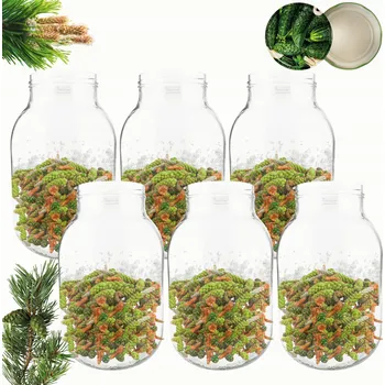 Sklenice Sklenice 4000ml 4l šťávy okurky cuketa houby likéry 6 sad šroubovací víčka 100mm