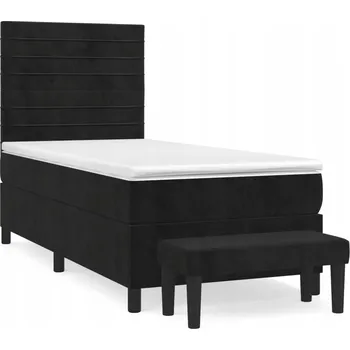 Postel Jednolůžková dřevěná postel VidaXL 100x200 cm, černá