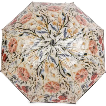 Deštník Dámský vystřelovací deštník květy Varianta: 4 multikolor, Balení: 1 ks
