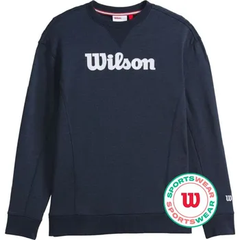 Pánská mikina Pánská tenisová mikina Wilson Parkside Crew Modrý (L)