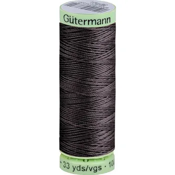 Nit Polyesterové nitě Gütermann Jeans návin 30 m, střední, 036 šedočerná tm.
