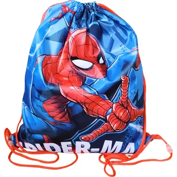 Školní sáček Difuzed Pytlík na obuv SPIDERMAN v akci 40x34 čereno-modrý