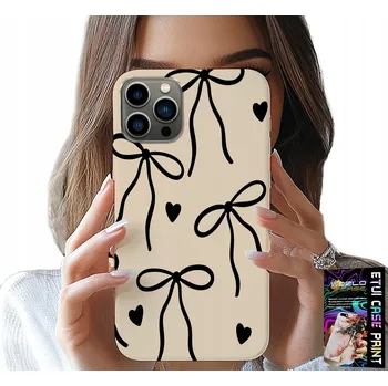 Pouzdro na mobilní telefon POUZDRO PRO IPHONE 13 PRO MAX - BÉŽOVÉ MAŠLIČKY, MÓDNÍ STUHA