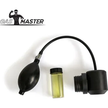 Erotická maska GasMaster Gas Mask Mini Aroma Pump Kit, aroma dávkovač pro breath control play