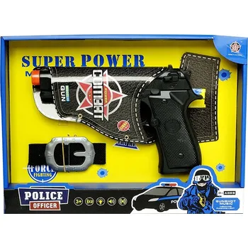 Dětská zbraň Policejní pistole Mac Toys s pouzdrem