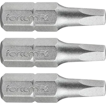 Bit FORTUM 4741602 hrot čtverec sada 3ks, SQ 2x25mm, S2