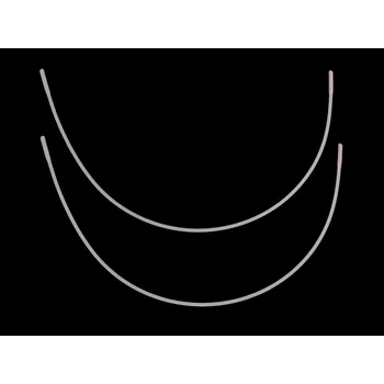 Kostice kovové ploché, velké, 48 bílá