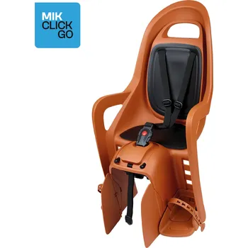 cyklosedačka POLISPORT Dětská sedačka na kolo zadní na nosič MIK-HD - Groovy KAŠTANOVÁ|OKROVÁ