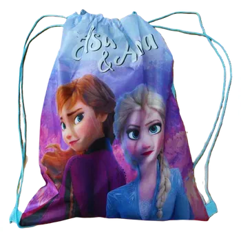 Difuzed Pytlík na obuv FROZEN Elsa a Anna modrý 40x35 cm