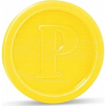 Jednorázové nádobí Žeton žlutý 100ks