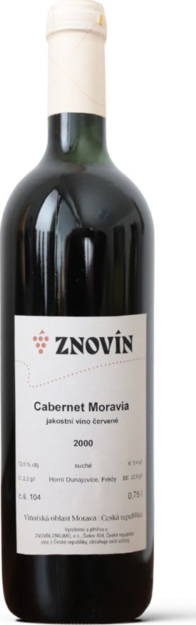Znovín Cabernet Moravia 2000 jakostní víno 0,75 l (104)