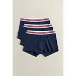 SPODNÍ PRÁDLO GANT STRIPED WAISTBAND TRUNK 3-PACK MARINE