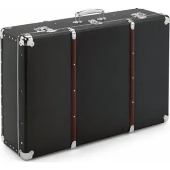 Retro XXL nýtovaný kufr - MODRÁ