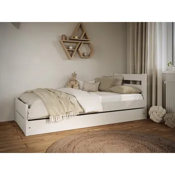 Dětská postel Dětská postel EMILEK se šuplíkem - 180x90 cm - bílá