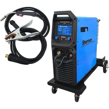 Svářečka Sherman Synergická invertorová svářečka DIGIMIG 250 COMBO LCD + MIG Hořák + Zemnící kabel
