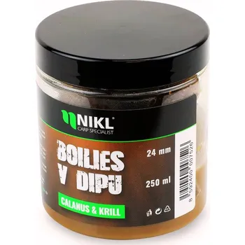 Nikl Boilies v dipu Calanus & Krill 250ml 24mm