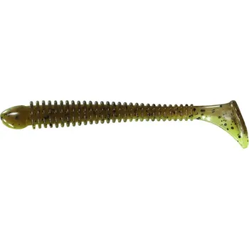 Umělá nástraha BERKLEY FLEX BEAT SHAD NÁSTRAHA - HNĚDÁ CHARTREUSE 10 CM