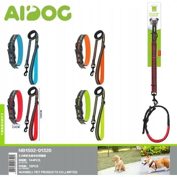 Obojek pro psa Obojek pro psa s vodítkem, reflexní, 2 cm